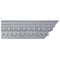 4-1/2"(H) x 3-1/2"(Proj.) - Repeat: 1-1/2" - Roman Style Crown Molding Design - [Plaster Material] - Brockwell Incorporated