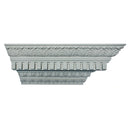 10-1/2"(H) x 10-1/8"(Proj.) - Repeat: 3-3/8" - Roman Style Crown Molding Design - [Plaster Material] - Brockwell Incorporated