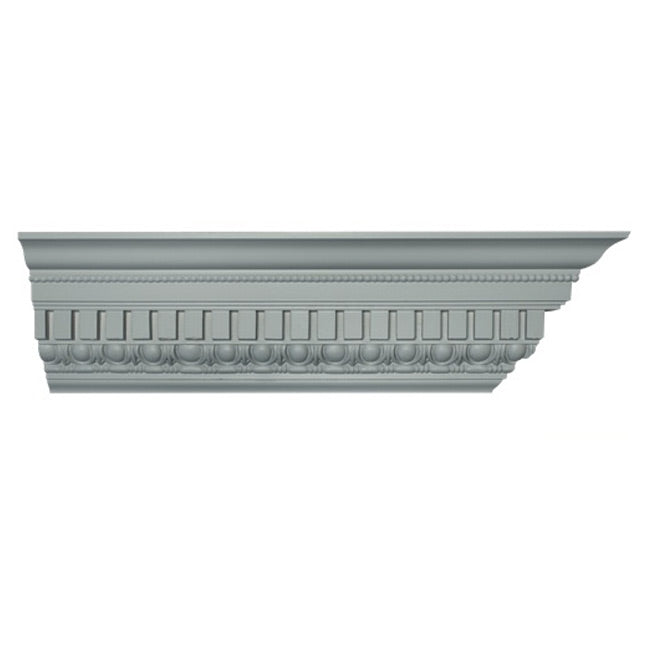 6"(H) x 4-1/2"(Proj.) - Repeat: 1-1/2" - Roman Style Crown Molding Design - [Plaster Material] - Brockwell Incorporated