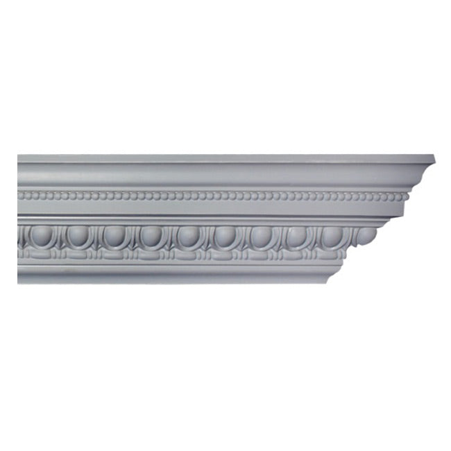 4-1/4"(H) x 3-3/4"(Proj.) - Repeat: 1-1/2" - Roman Style Crown Molding Design - [Plaster Material] - Brockwell Incorporated