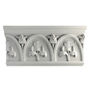 8-3/4"(H) x 2-1/2"(Proj.) - Gothic Style Crown Molding Design - [Plaster Material] - Brockwell Incorporated