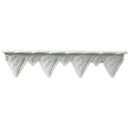 3"(H) x 6-3/4"(Proj.) - Repeat: 9-1/4" - Art Deco Crown Molding Design - [Plaster Material] - Brockwell Incorporated