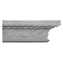 12-1/4"(H) x 4-3/4"(Proj.) - Repeat: 41" - English Style Crown Molding Design - [Plaster Material] - Brockwell Incorporated
