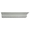 6-7/8"(H) x 3-1/4"(Proj.) - Repeat: 3" - Georgian Style Crown Molding Design - [Plaster Material] - Brockwell Incorporated