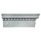 9"(H) x 4"(Proj.) - Repeat: 6-3/4" - Roman Ionic Crown Molding Design - [Plaster Material] - Brockwell Incorporated