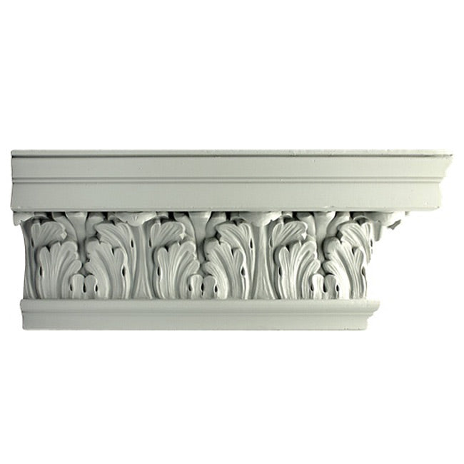 6-3/4"(H) x 4"(Proj.) - Repeat: 5-1/4" - Georgian Style Crown Molding Design - [Plaster Material] - Brockwell Incorporated