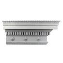 10-3/4"(H) x 5"(Proj.) - Roman Style Crown Molding Design - [Plaster Material] - Brockwell Incorporated