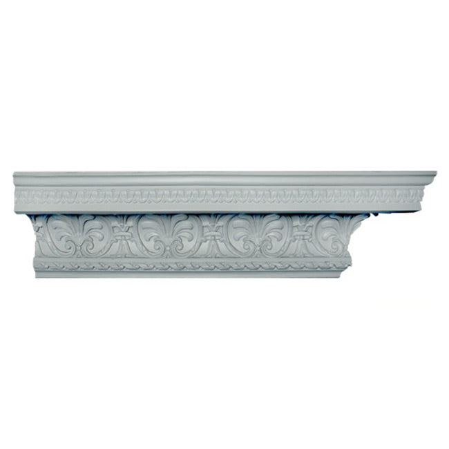 6-1/2"(H) x 7"(Proj.) - Empire Style Crown Molding Design - [Plaster Material] - Brockwell Incorporated