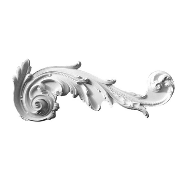 Order Online - 26" (W) x 10-1/2" (H) x 1-3/4" (Relief) - French Acanthus Scroll Applique - [Plaster Material] from Brockwell Incorporated