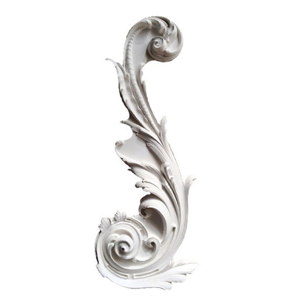 Order Online - 26" (W) x 10-1/2" (H) x 1-3/4" (Relief) - French Acanthus Scroll Accent - [Plaster Material] from Brockwell Incorporated