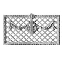 60" (W) x 34" (H) - French Renaissance Grille - (Closed) - [Plaster Material]-Brockwell Incorporated