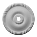 24-3/8" (Diam.) x 1-3/4" (Relief) - Hole: 3" - Smooth Round Medallion - [Plaster Material] - Brockwell Incorporated 