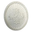 13-1/4" (W) x 16" (H) x 5/8" (Relief) - Louis XVI Style Oval Medallion - [Plaster Material] - Brockwell Incorporated 