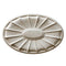 22-1/2" (W) x 15" (H) x 1" (Relief) - Adam's Style Oval Medallion - [Plaster Material] - Brockwell Incorporated 