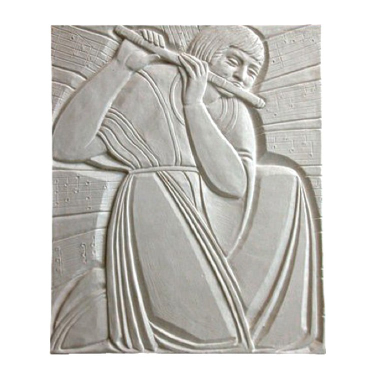 20" (W) x 24" (H) x 3/4" (Relief) - Art Deco Piper Wall Panel - [Plaster Material] - Brockwell Incorporated 
