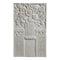 10" (W) x 16" (H) x 1/2" (Relief) - Art Nouveau w/ Flowers Wall Panel - [Plaster Material] - Brockwell Incorporated 