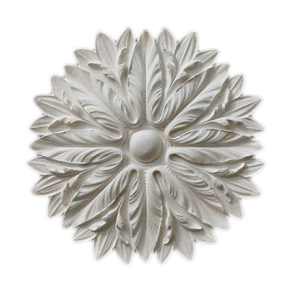 18" (Diam.) x 1-1/4" (Relief) - Italian Style Floral Medallion - [Plaster Material] - Brockwell Incorporated 