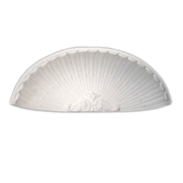 Molded 37-1/8" (W) x 22-1/2" (H) x 10-3/8" (Depth) - Niche Cap - French Renaissance Style - [Plaster Material] - Brockwell Incorporated - 980-282-8383