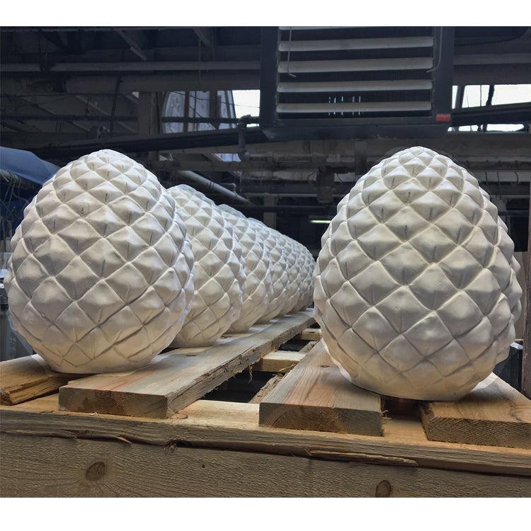 Custom Plaster Pineapple Finials - Brockwell Incorporated