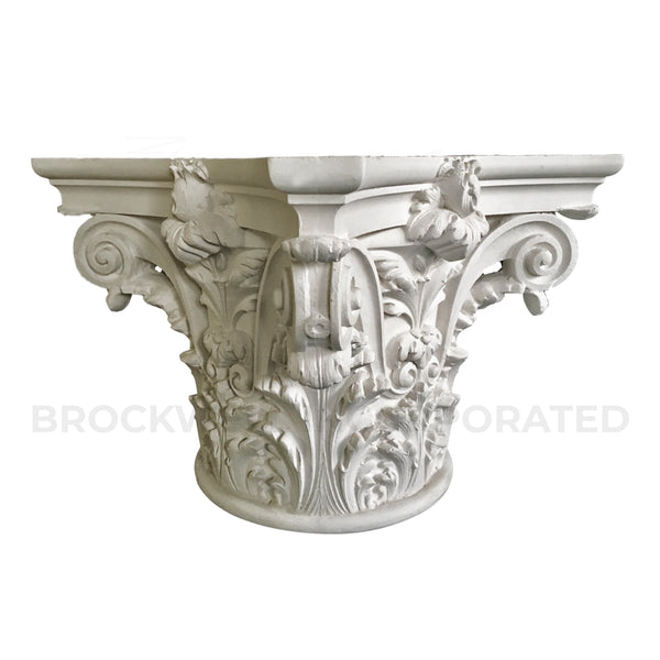 Plaster Round Column Capital - Italian Renaissance Venice Design - Brockwell Incorporated