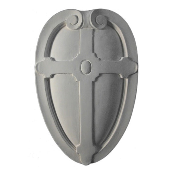 Purchase Decorative Plaster Shield Accents - Item # SHD-5453-PL-2 from Brockwell Incorporated