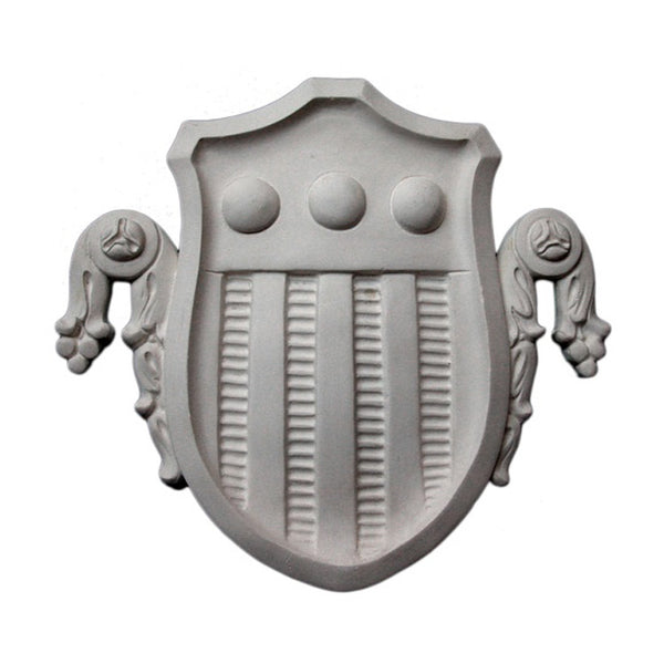Purchase Decorative Plaster Shield Accents - Item # SHD-5353-PL-2 from Brockwell Incorporated