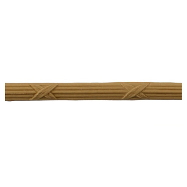7/8"(H) x 1/4"(Relief) - Reed & Ribbon Linear Molding Design - [Compo Material] Online from Brockwell Incorporated