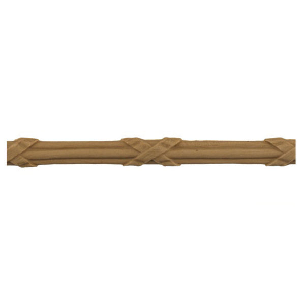 3/8"(H) x 3/16"(Relief) - Louis XV Ribbon Reeded Linear Molding Design - [Compo Material] Online from Brockwell Incorporated