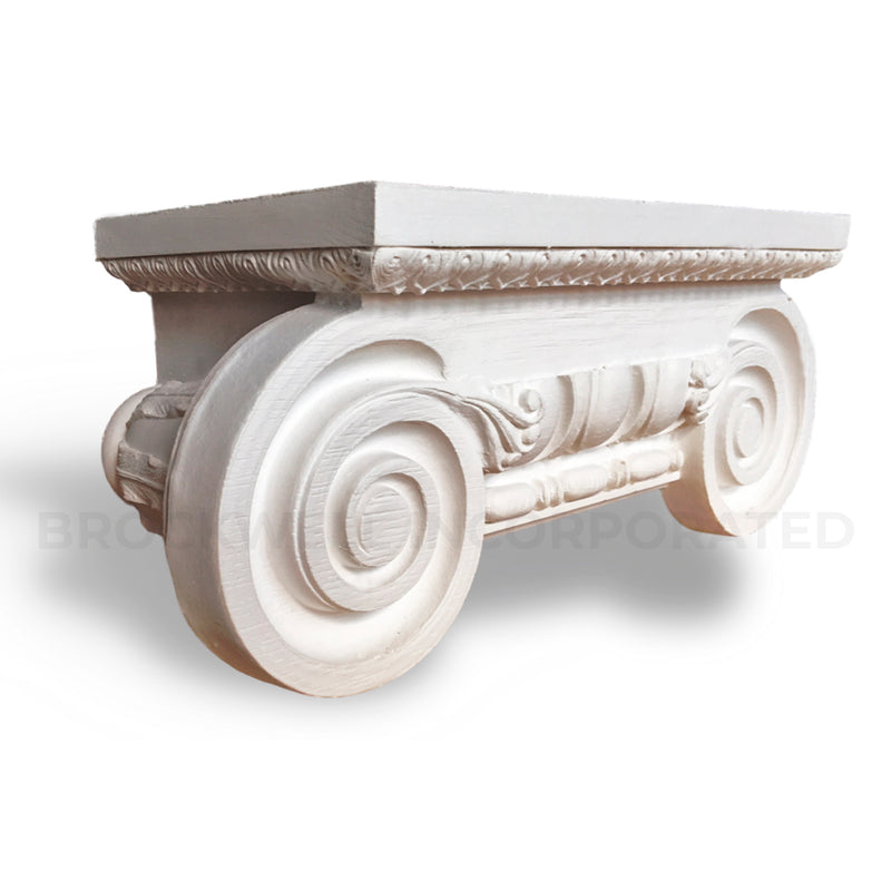 Buy Roman Ionic Half Square Plaster Pilaster Capitals - Brockwell Incorporated