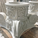 Round Plaster Column Capital - Interior Modern Empire with Necking Design from Brockwell Incorporated