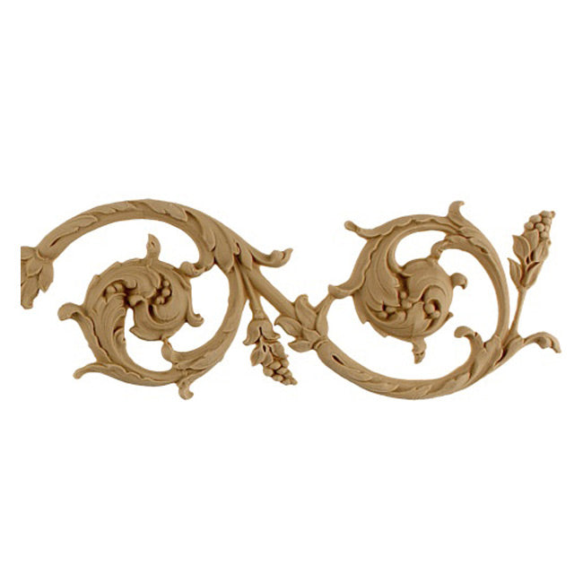 2-3/4"(H) x 1/4"(Relief) - Linear Scroll Molding - Modern Renaissance Design - [Compo Material]-Brockwell Incorporated