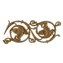 7-1/4"(H) x 7/8"(Relief) - Empire Leafy Scroll Linear Molding Design - [Compo Material]-Brockwell Incorporated