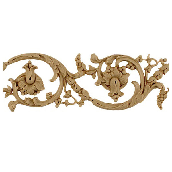 2"(H) x 3/16"(Relief) - Modern Renaissance Linear Scroll Molding Style - [Compo Material]-Brockwell Incorporated