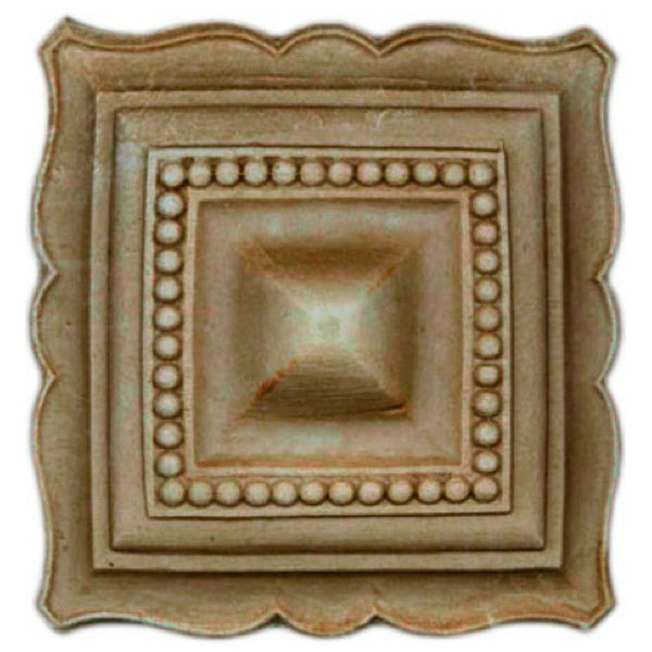 where to buy square resin rosettes online - RST-F2727-CP-2 - ColumnsDirect.com
