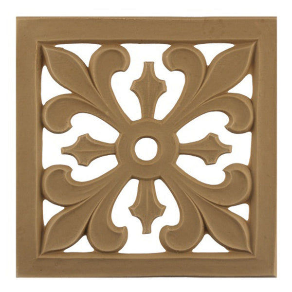 where to buy square resin rosettes online - RST-19811-CP-2 - ColumnsDirect.com