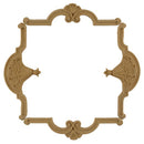 where to buy square resin rosettes online - RST-F3421-CP-2 - ColumnsDirect.com
