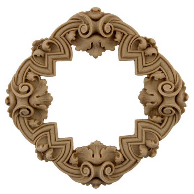 where to buy square resin rosettes online - RST-F9874-CP-2 - ColumnsDirect.com