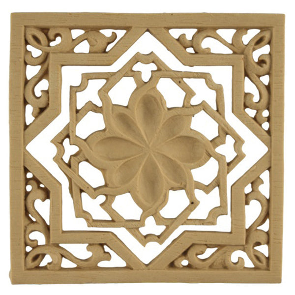 where to buy square resin rosettes online - RST-6005-CP-2 - ColumnsDirect.com