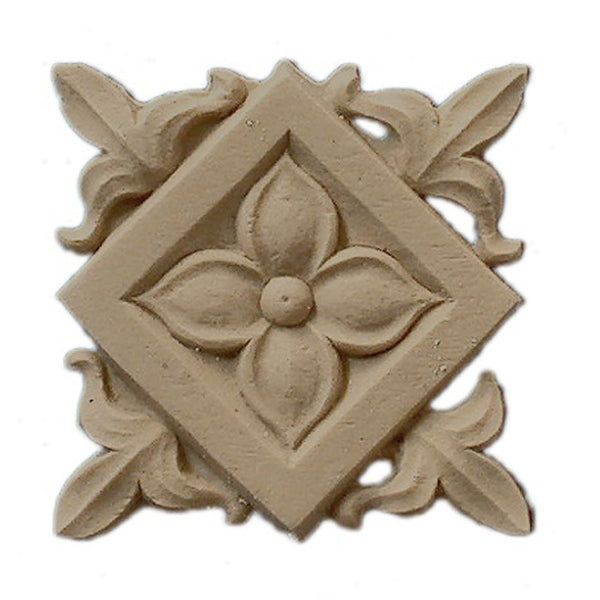 where to buy square resin rosettes online - RST-1205-CP-2 - ColumnsDirect.com