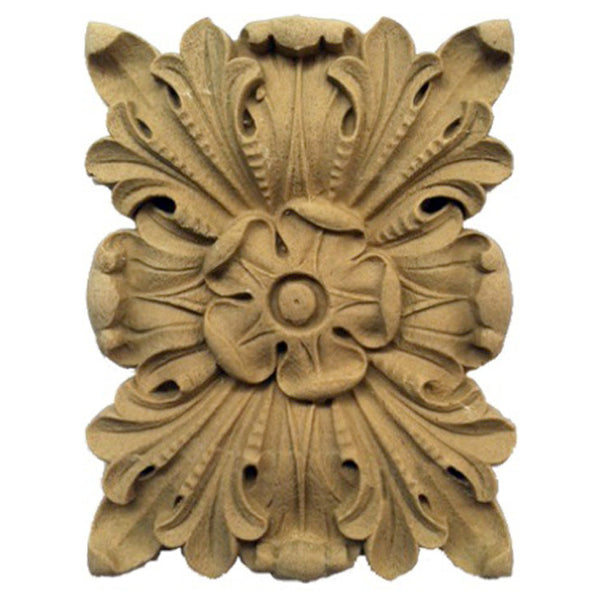 where to buy square resin rosettes online - RST-3035-CP-2 - ColumnsDirect.com