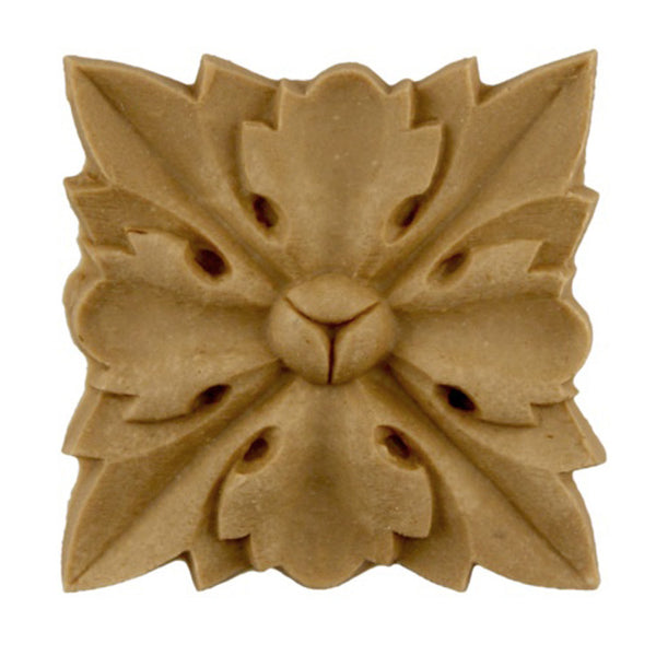 where to buy square resin rosettes online - RST-F305-CP-2 - ColumnsDirect.com