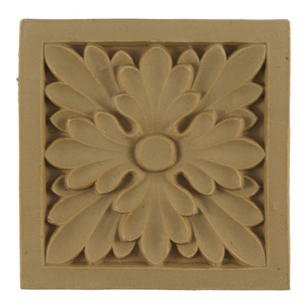 where to buy square resin rosettes online - RST-2235-CP-2 - ColumnsDirect.com