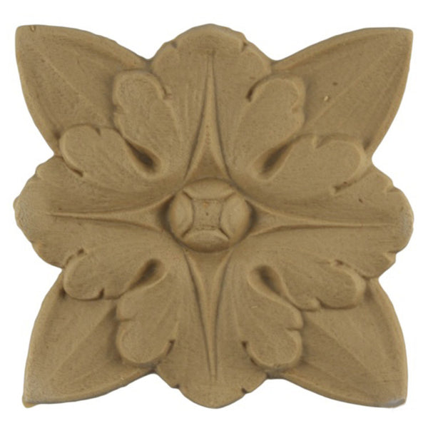 where to buy square resin rosettes online - RST-8535-CP-2 - ColumnsDirect.com