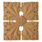 where to buy square resin rosettes online - RST-7346-CP-2 - ColumnsDirect.com