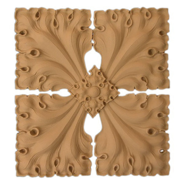 where to buy square resin rosettes online - RST-6346-CP-2 - ColumnsDirect.com