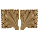 where to buy square resin rosettes online - RST-5546-CP-2 - ColumnsDirect.com
