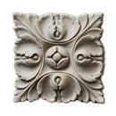 where to buy square resin rosettes online - RST-F5911-CP-2 - ColumnsDirect.com