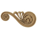 ColumnsDirect.com - 10-3/8"(W) x 4-3/4"(H) x 5/8"(Relief) - Floral Scroll Roman Stair Bracket Design - [Compo Material]