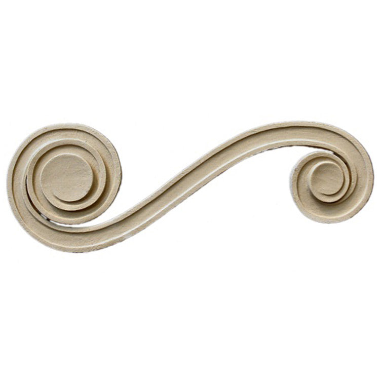 ColumnsDirect.com - 10-1/2"(W) x 3-7/8"(H) x 3/16"(Relief) - Classic Scroll Stain-Grade Stair Bracket Design - [Compo Material]