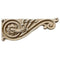 ColumnsDirect.com - 9-1/2"(W) x 3-3/4"(H) x 7/16"(Relief) - Floral Roman Stair Bracket Design - [Compo Material]